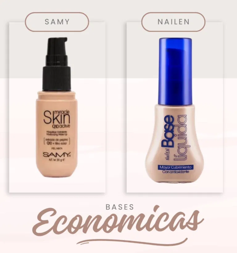 Bases líquidas disponibles en Cosméticos Maná